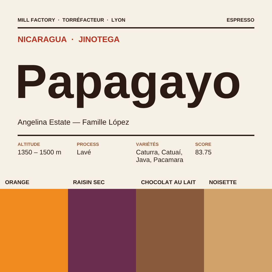 Café Papagayo, Nicaragua